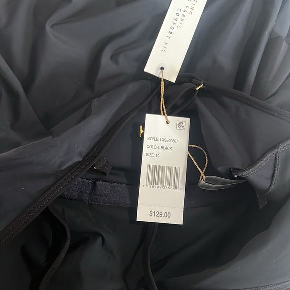 BEYOND TUMMY CONTROL SOLID ESSENTIALS GEOMETRIC OVERLAY ONE PIECE SWIMSUIT - Picture 5 of 5